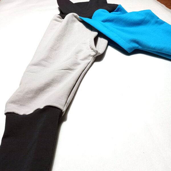 Pantalones Gris/Turquesa