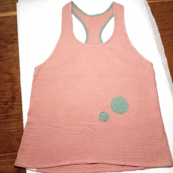 Camiseta Teta-Friendly Rosa pétalo